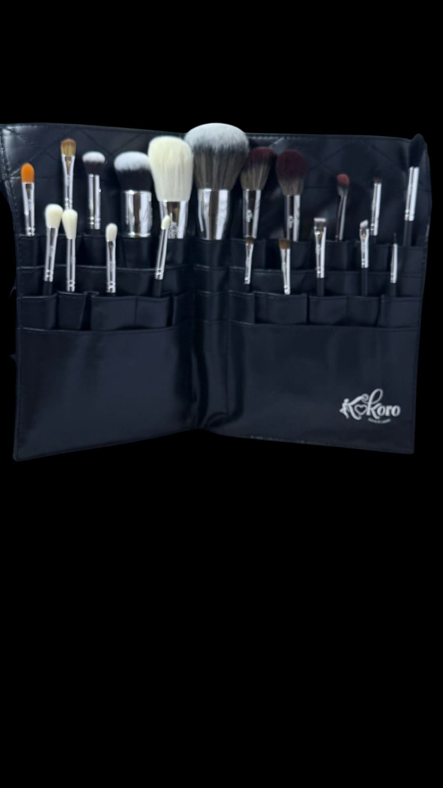 Cinturón para brochas de maquillaje